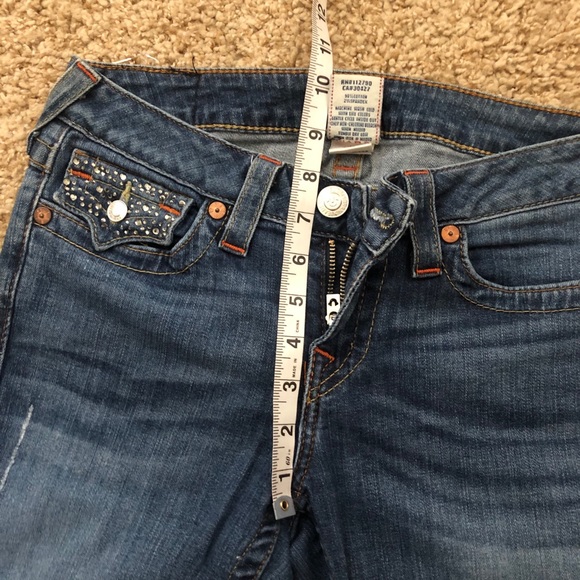 TRUE RELIGION Hi-Rise Boot Rhinestone pocket 28 - Picture 7 of 11